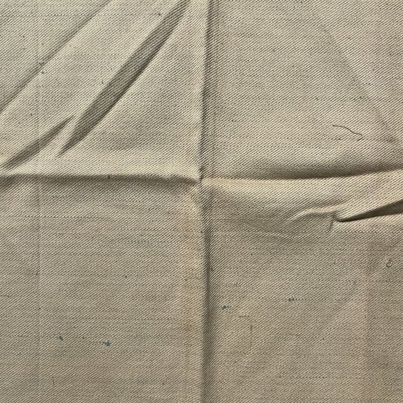 MCM Fabric Beige & Blue Mid-Century Cotton Silk Scalamandre Sample Sewing Supply - Picture 7 of 9